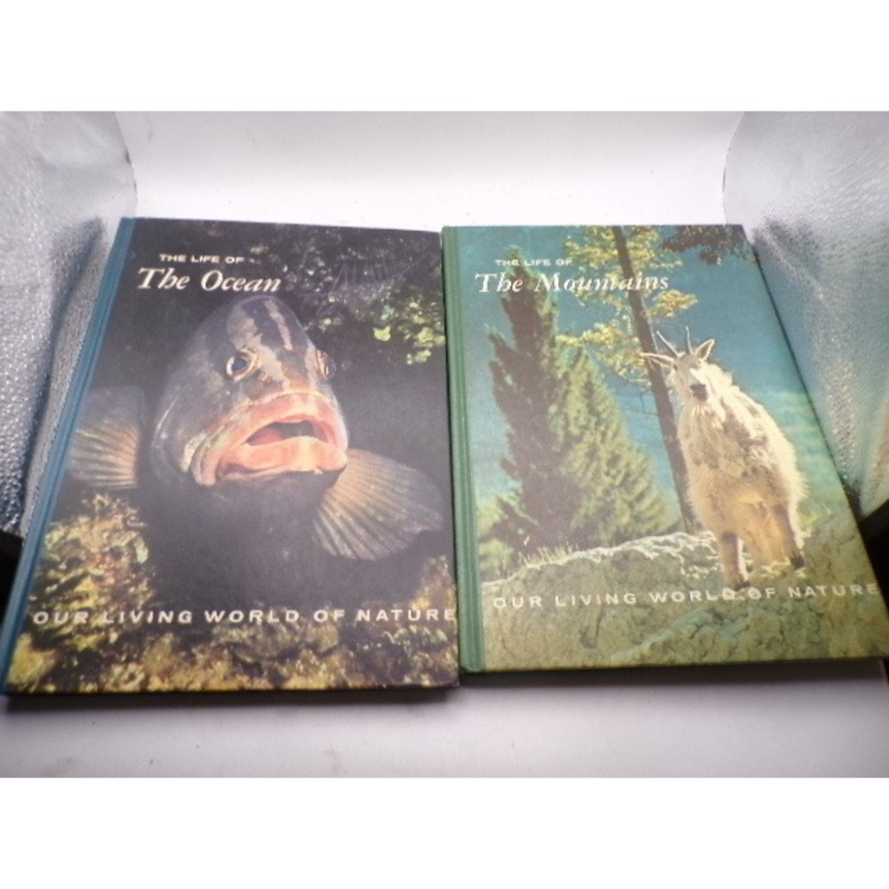 Our Living World of Nature The Life of The Ocean & The Mountains Book Set 1966